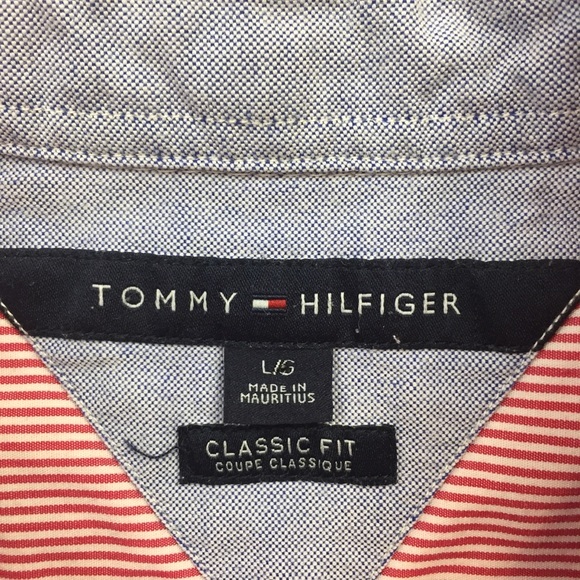 Tommy Hilfiger Classic Fit Striped Men’s Large - Picture 3 of 13
